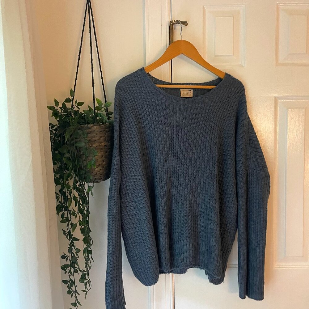 LA HEARTS Oversized Baggy Woven Sweater in size S/M